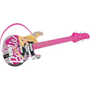 Guitarra Infantil Luxo Pop Star Barbie MT505A Fun