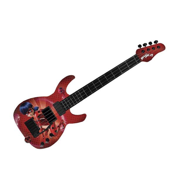Guitarra Infantil Miraculous Ladybug Vermelha 8107-9 Fun