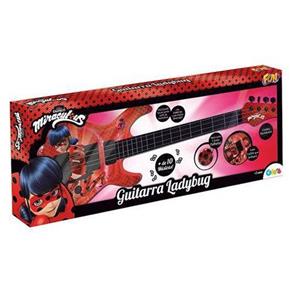 Guitarra Infantil Miraculous Ladybug Vermelha Fun Musica