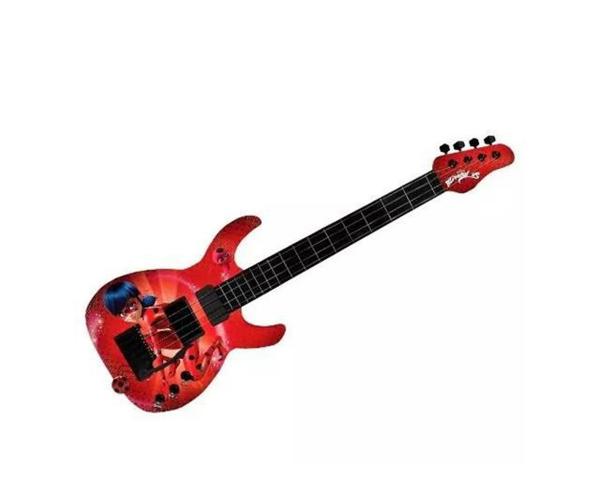 Guitarra Infantil Miraculous Ladybug Vermelha - Fun