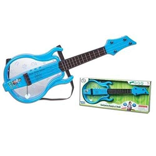 Guitarra Infantil Rock And Roll Azul Fênix