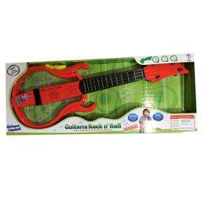 Guitarra Infantil Rock And Roll Laranja Fênix