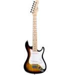 Guitarra infantil stratocaster vogga vcg120n 2 captadores single coil yellow sunburst