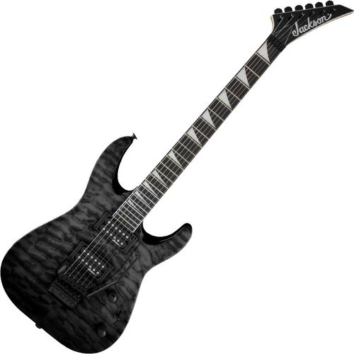 Guitarra Jackson Dinky Arch Top Js32q Quilted Maple Transparent Black
