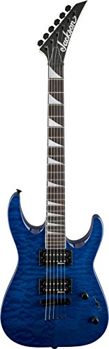 Guitarra Jackson Dinky Arch Top Js32tq Quilted Maple Transparent Blue