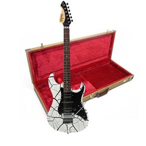 Guitarra Juninho Afram JA-1 Branca Craquelada com Micro Afinação e Case Tweed