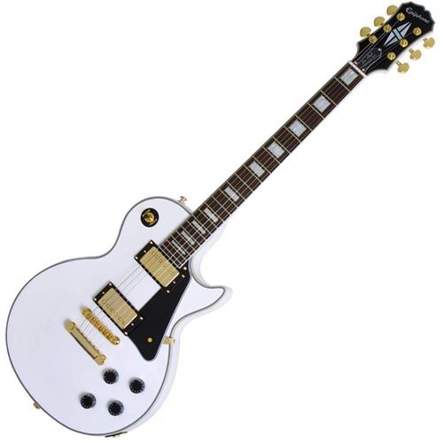 Guitarra Les Paul Custom Pro Alpine White Mogno Epiphone