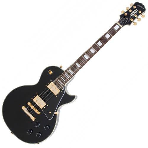 Guitarra Les Paul Custom Pro Black Mogno 22 Trastes Epiphone