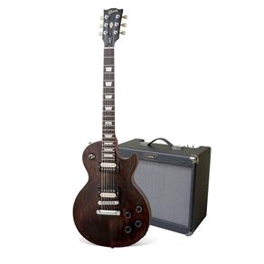 Guitarra Les Paul Serie Lpj Satin Gibson + Amplificador 20w Valvulado Falante 12 com Reverb de Mola Classic T Giannini"