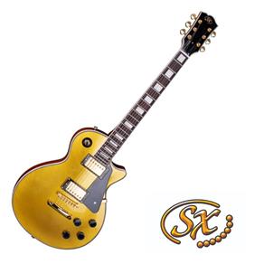 Guitarra Les Paul SX EH3D GD Sunburst Dourada Glitter Brilho