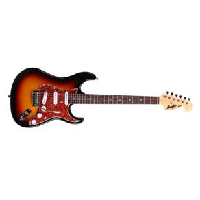 Guitarra Memphis By Tagima MG-32 SB Sunburst com 3 Single Coils e Ponte Tremolo Standard Cromada