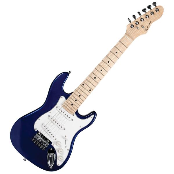 Guitarra Michael GM219N MB Strato Infantil Azul Metálica