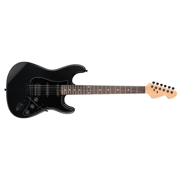 Guitarra Michael St Power Advanced Gm237 Mba 1 Humbucker e 2 Single-Coil Ferragens Pretas All Black