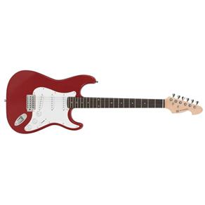 Guitarra Michael St Standard Gm217N Mr Vermelha Metálica 3 Single Coil Ferragens Cromadas