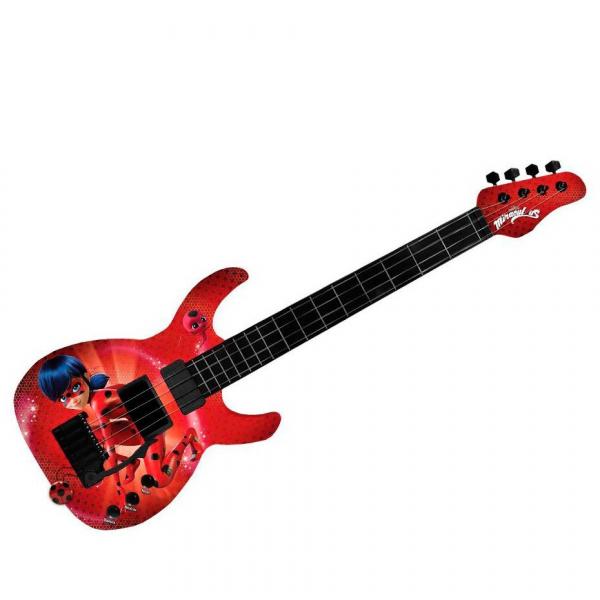 Guitarra Miraculous Ladybug 66 Cm - Diversas Músicas - FUN 8107-9