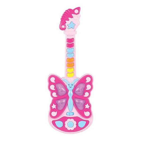 Guitarra Musical Borboleta com Luzes - Dm Toys