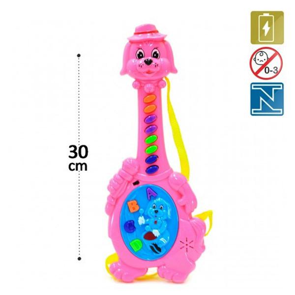 Guitarra Musical Infantil de Cachorro Colorida - Ark Toys