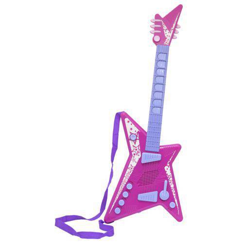Guitarra Musical Infantil Mega Star Rosa - Gama Ud
