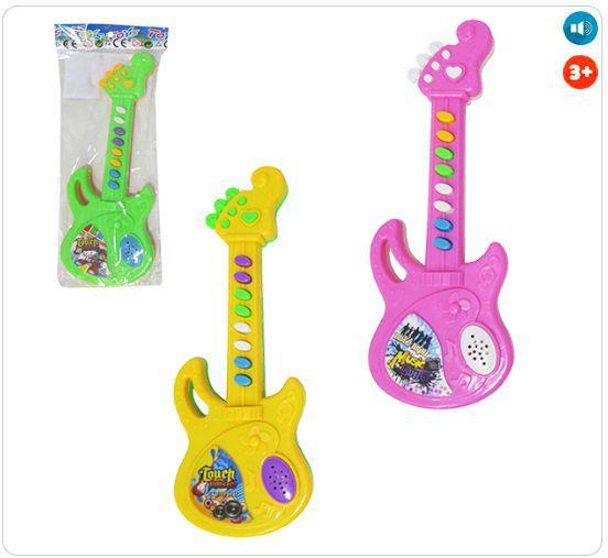 Guitarra Musical Infantil Touch Music Colorida a Pilha - Kopeck
