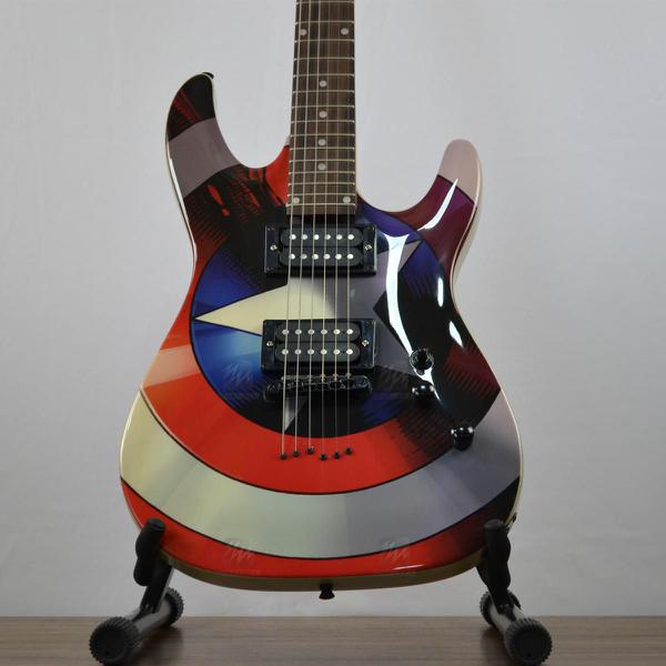 Guitarra PHX GMC-1 Marvel Capitão América