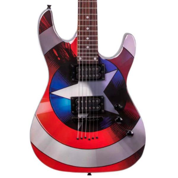 Guitarra PHX GMC-1 Marvel Série Capitão América