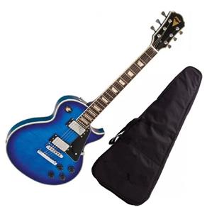 Guitarra Phx Lp5 Flamed Maple Listrado Cor Azul