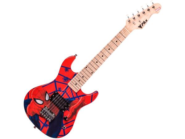 Guitarra Phx Marvel Infantil Criança Homem Aranha