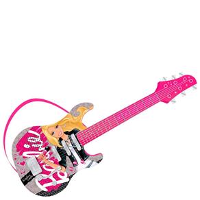 Guitarra Pop Star Barbie Luxo MT-505A - Fun
