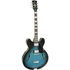 Guitarra Semi Acústica Azul Gsh-350 Diamond Giannini