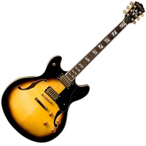 Guitarra Semi Acustica C/ Case Sunburst Hb35tscase