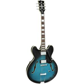 Guitarra Semi Acústica Giannini Gsh350 El Diamond Dark Blue Burst