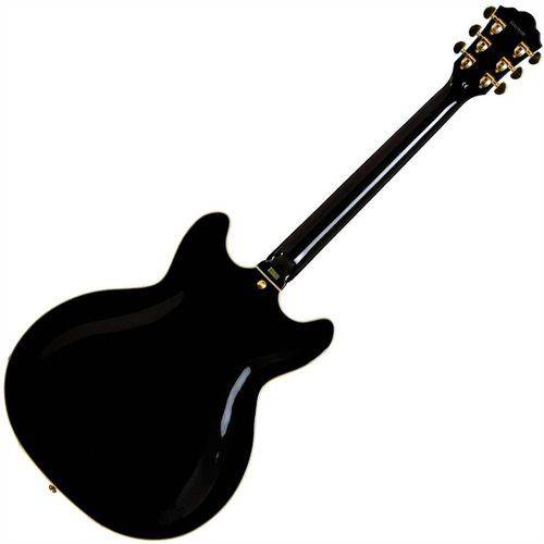 Guitarra Semi Acústica Rosewood Black Hb35 Washburn