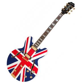 Guitarra Semi Acustica Sheraton Union Jack Limited Edition Alpine White - Epiphone