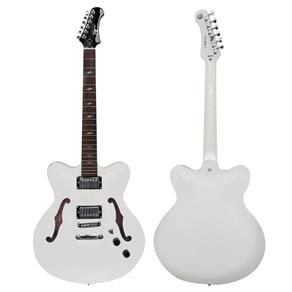 Guitarra Semi-Acustica Tagima SEATTLE PW Branco Perola SHOWROOM + Case com Chave