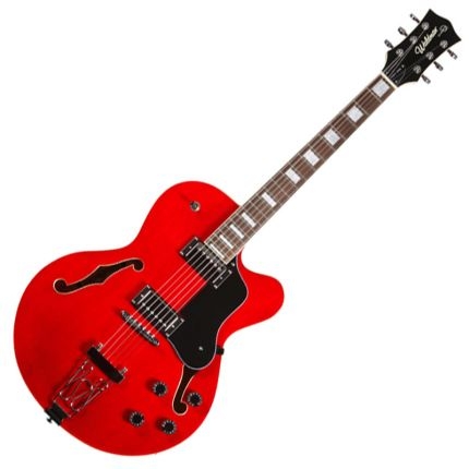 Guitarra Semi-Acústica Transparent Red Ghj 140Cw Waldman