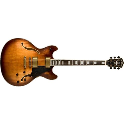 Guitarra Semi Acustica Vintage com Case Hb36 - Washburn Pro-sh