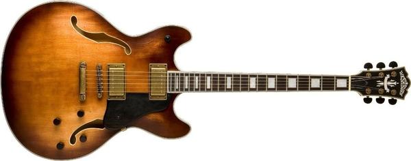 Guitarra Semi Acustica Vintage com Case HB36 - Washburn