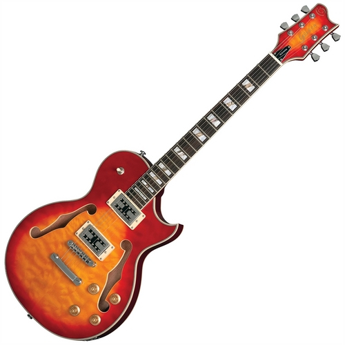 Guitarra Semi Acústica Yellow Burst Gsh560 Yb Golden Guitar