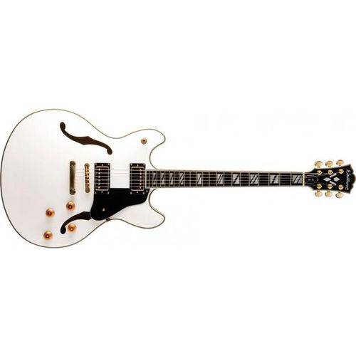 Guitarra Semiacústica Washburn HB35WT Hollowbody White