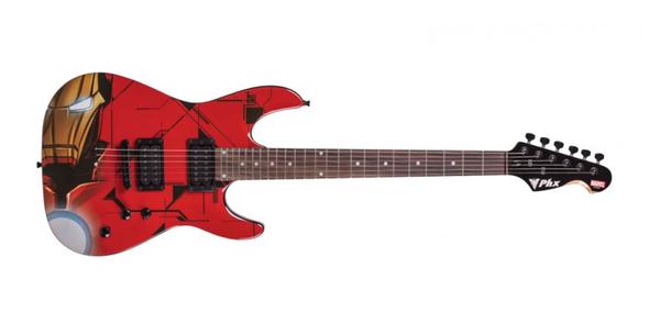 Guitarra Strato Adulto Iron Man GMI-1 - Phoenix Marvel
