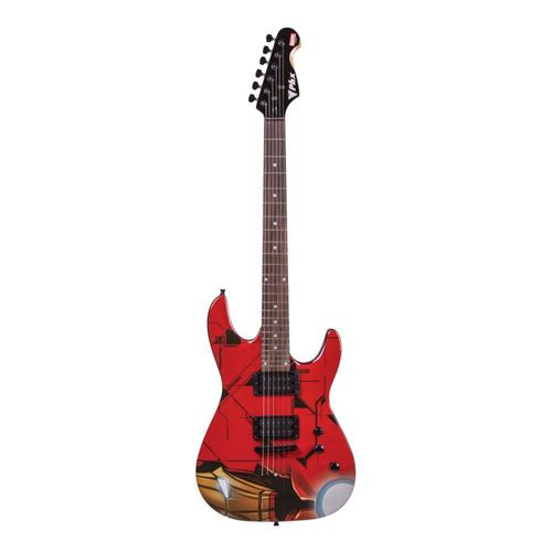 Guitarra Strato Adulto Iron Man Gmi-1 - Phoenix Marvel