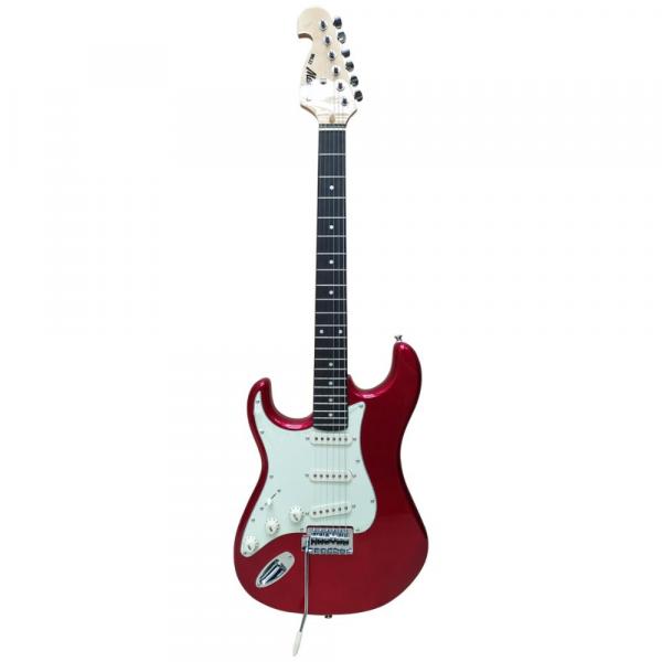 Guitarra Strato Canhota Memphis MG-32 Vermelho Metálico Insp Fender Stratocaster 3 Captador - Tagima
