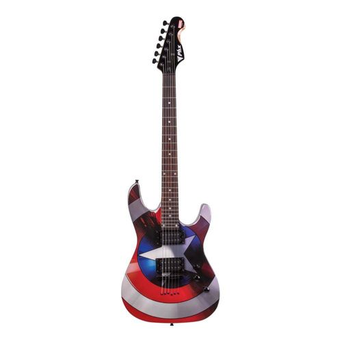 Guitarra Strato Capitão America Gmc-1 - Phoenix Marvel