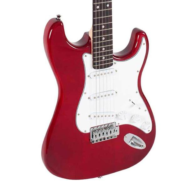 Guitarra Strato Giannini G-100 Vermelha com Escudo Branco