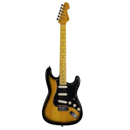 Guitarra Strato Michael Linha Stonehenge GM222 SK com 6 Cordas e 3 Captadores Single Coil