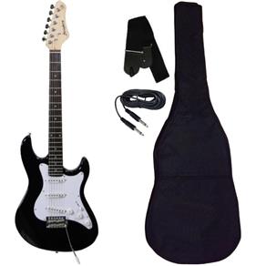 Guitarra Strato Strinberg Egs216 + Capa +s BK