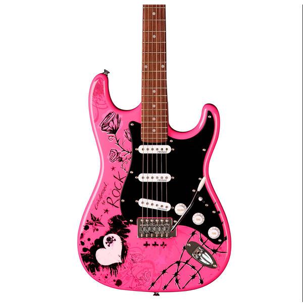 Guitarra Stratocaster Eagle EGP-10 CR Person Rosa