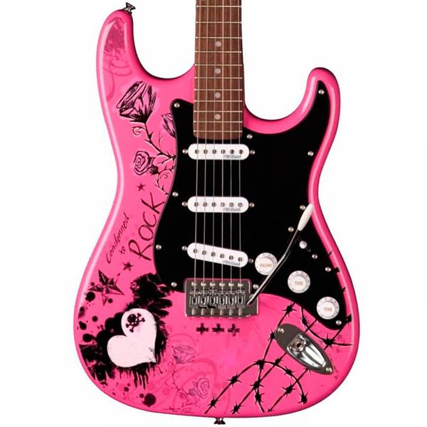 Guitarra Stratocaster Eagle EGP-10 CR Person Rosa