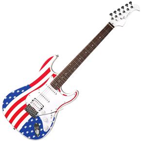 Guitarra Stratocaster Eagle Sts002 Us Bandeira Estados Unidos