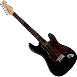 Guitarra Stratocaster Escudo Turtoise Preta GGX-1S Giannini